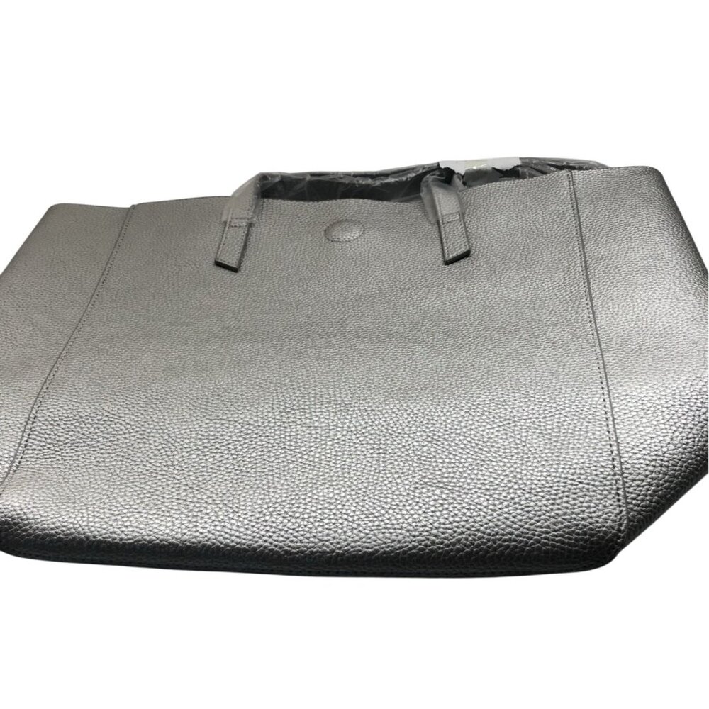 Expouch Womens Grey Tote PU Leather Shoulder Bag Satchel Handbag For Work Travel